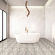 Angora herringbone 12X12 polished marble mesh mounted mosaic tile SMOT-ANGORA-HBP product shot multiple tiles angle view