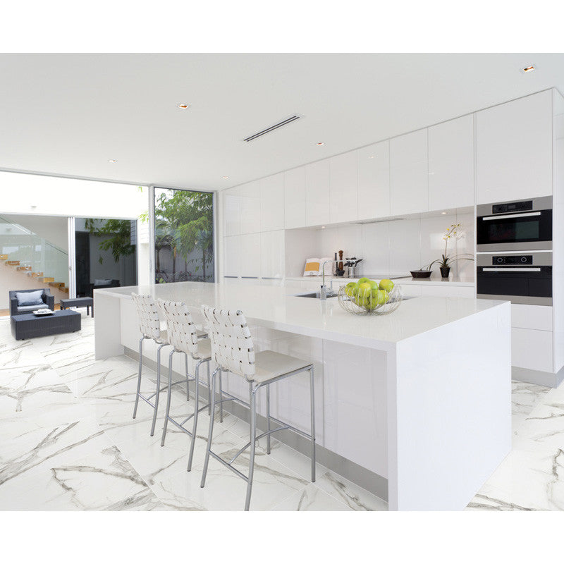 Anatolia Tile 16X32 Mayfair Calacatta Oro Polished Rectified Porcelain 4500-0372-1 Calacatta Oro 16x32 Polished - premium natural stone mosaic tile from Anatolia Tile, available at PoshHaus showroom in Keene, NH