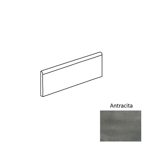 Roca Tile Usa Inc Elegant Ideas Nolita 3X12 Bullnose Antracita - Afnol004-S43C9