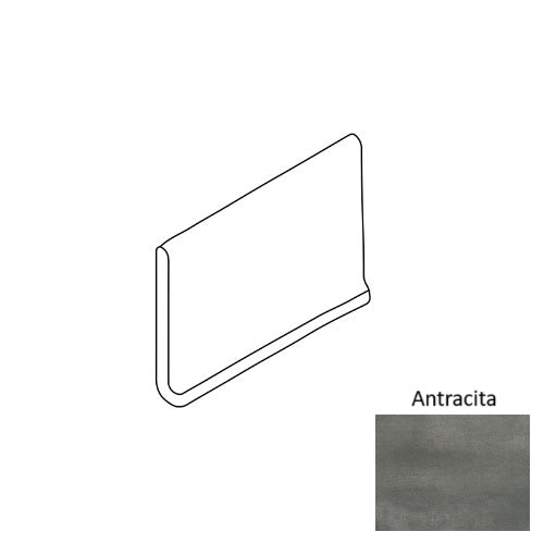 Roca Tile Usa Inc Elegant Ideas Nolita 6X12 Cove At612 Antracita Color Body Porcelain - Afnol004-At612