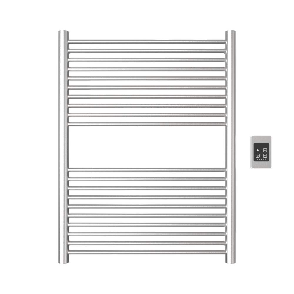 Amba Products A2836B Antus 20-Bar Hardwired Towel Warmer - 4.125 x 28.25 x 37.75 in. - Brushed Finish