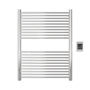 Amba Products A2836P Antus 20-Bar Hardwired Towel Warmer - 4.125 x 28.25 x 37.75 in. - Polished Finish