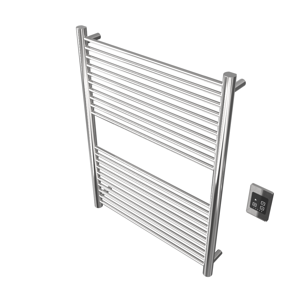 Amba Products A2836P Antus 20-Bar Hardwired Towel Warmer - 4.125 x 28.25 x 37.75 in. - Polished Finish