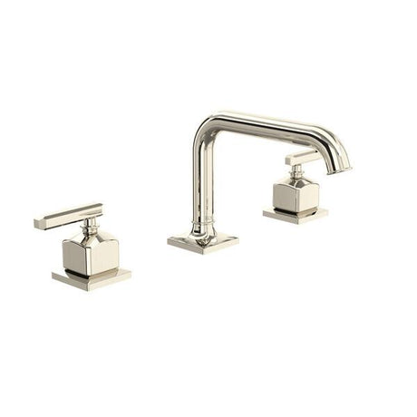 Apothecary™ Widespread Lavatory Faucet With U-Spout Polished Nickel PoshHaus