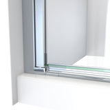 DreamLine Aqua-Q Fold 29 1/2 in. W x 72 in. H Frameless Bi-Fold Shower Door in Chrome