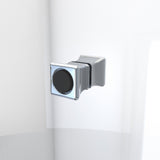 DreamLine Aqua-Q Fold 32 in. D x 32 in. W x 76 3/4 in. H Frameless Bi-Fold Shower Door in Chrome with White Acrylic Kit