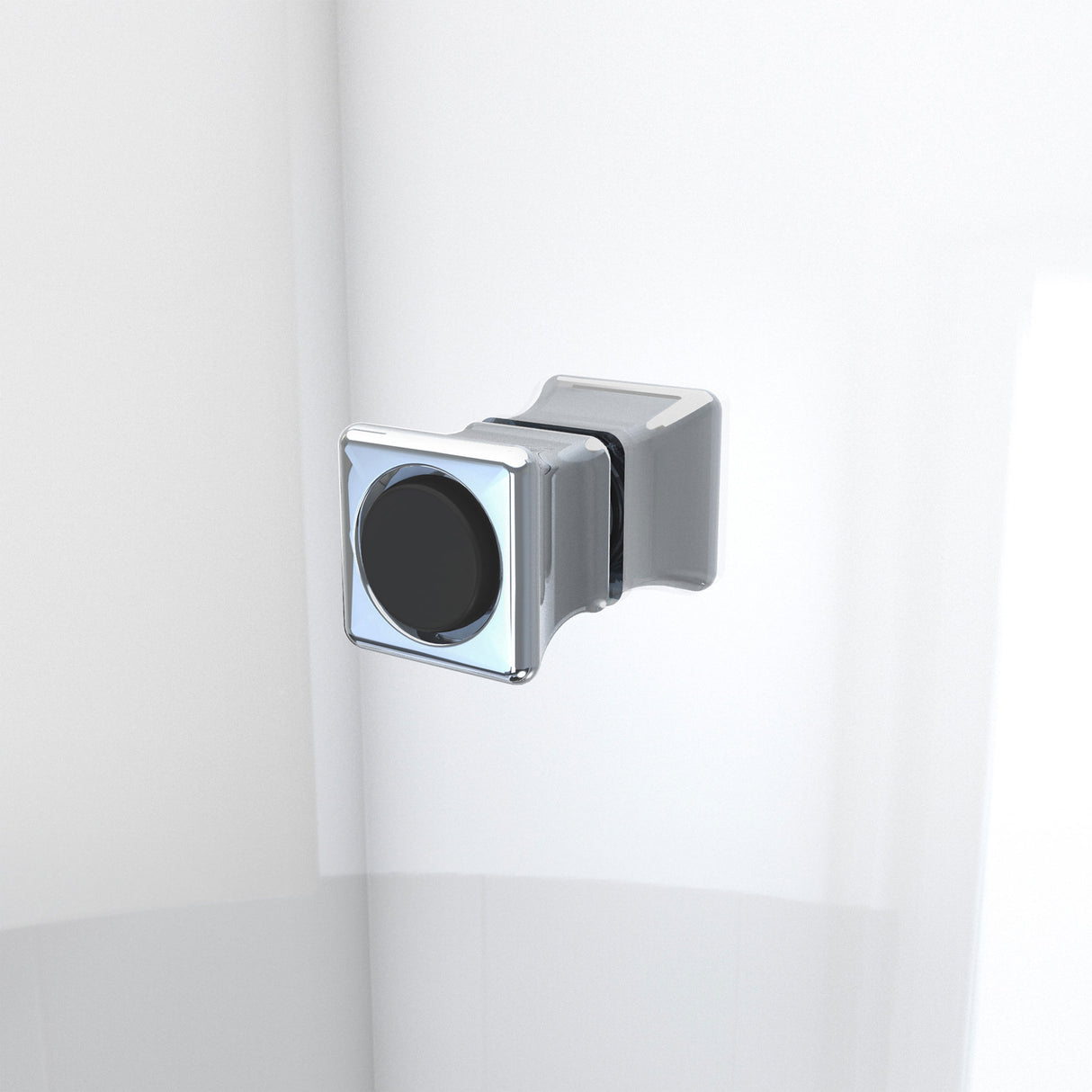 DreamLine Aqua-Q Fold 36 in. D x 36 in. W x 76 3/4 in. H Frameless Bi-Fold Shower Door in Chrome with Black Acrylic Kit