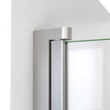 DreamLine Aqua-Q Fold 29 1/2 in. W x 72 in. H Frameless Bi-Fold Shower Door in Brushed Nickel