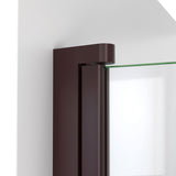DreamLine Aqua-Q Fold 29 1/2 in. W x 72 in. H Frameless Bi-Fold Shower Door in Oil Rubbed Bronze