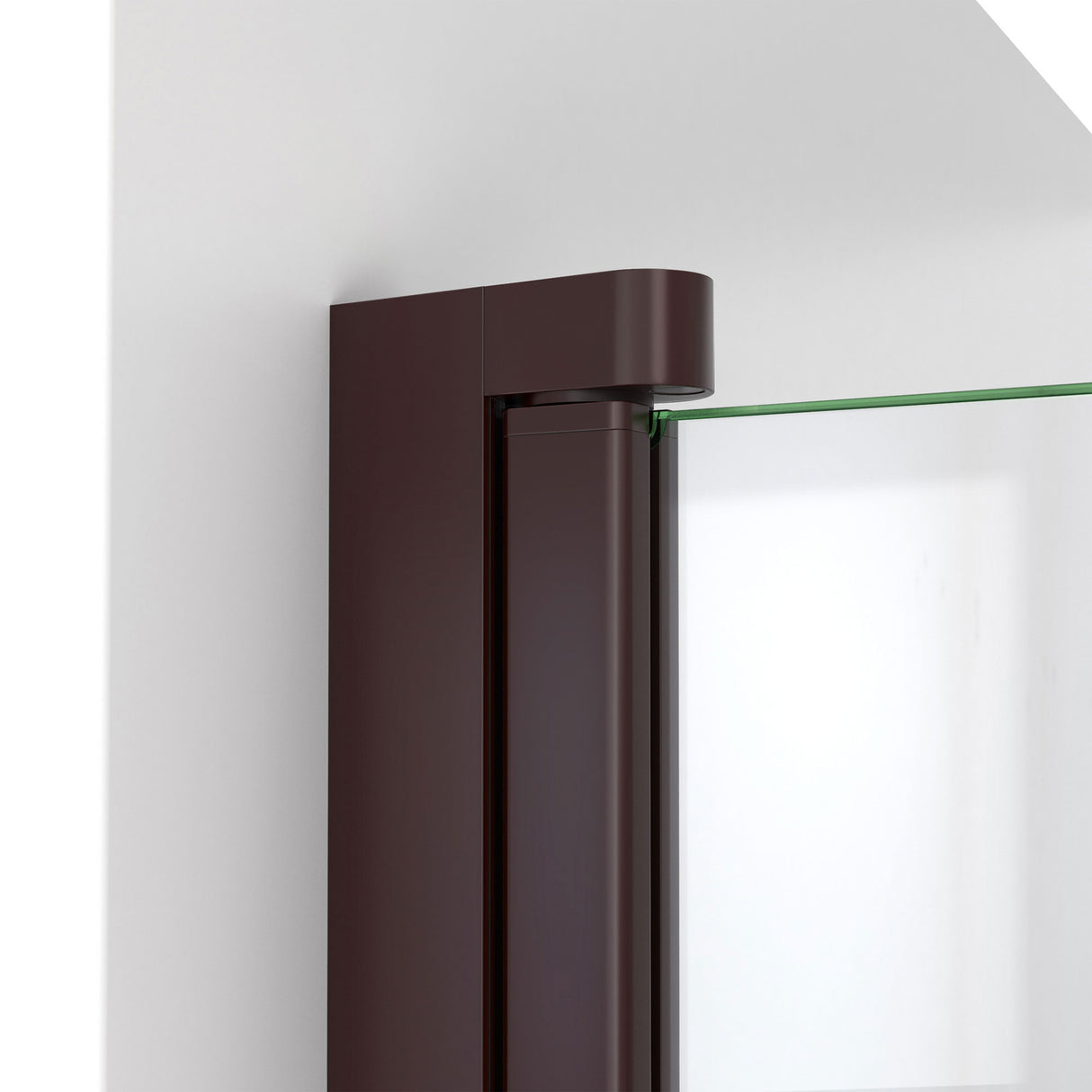 DreamLine Aqua-Q Fold 36 in. D x 36 in. W x 74 3/4 in. H Frameless Bi-Fold Shower Door in Oil Rubbed Bronze with Black Base Kit