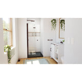 DreamLine Aqua-Q Fold 36 in. D x 36 in. W x 74 3/4 in. H Frameless Bi-Fold Shower Door in Oil Rubbed Bronze with Black Base Kit