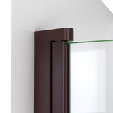 DreamLine Aqua-Q Swing 34 in. W x 58 in. H Frameless Tub Door in Oil Rubbed Bronze