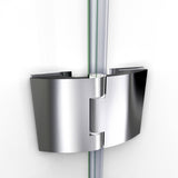 DreamLine Aqua 48 in. W x 58 in. H Frameless Hinged Tub Door in Chrome