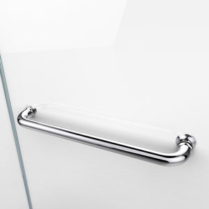 DreamLine Aqua Swing 34 in. W x 58 in. H Frameless Tub Door in Chrome