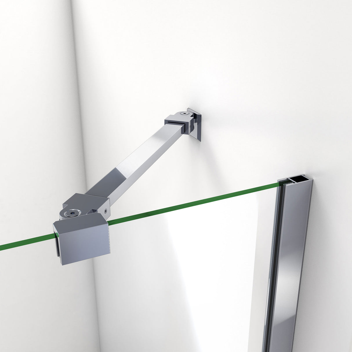 DreamLine Aqua 56-60 in. W x 58 in. H Frameless Hinged Tub Door with Extender Panel in Chrome