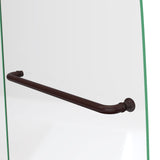 DreamLine Aqua Ultra 48 in. W x 58 in. H Frameless Hinged Tub Door with 9 in. Extender Panel in Oil Rubbed Bronze