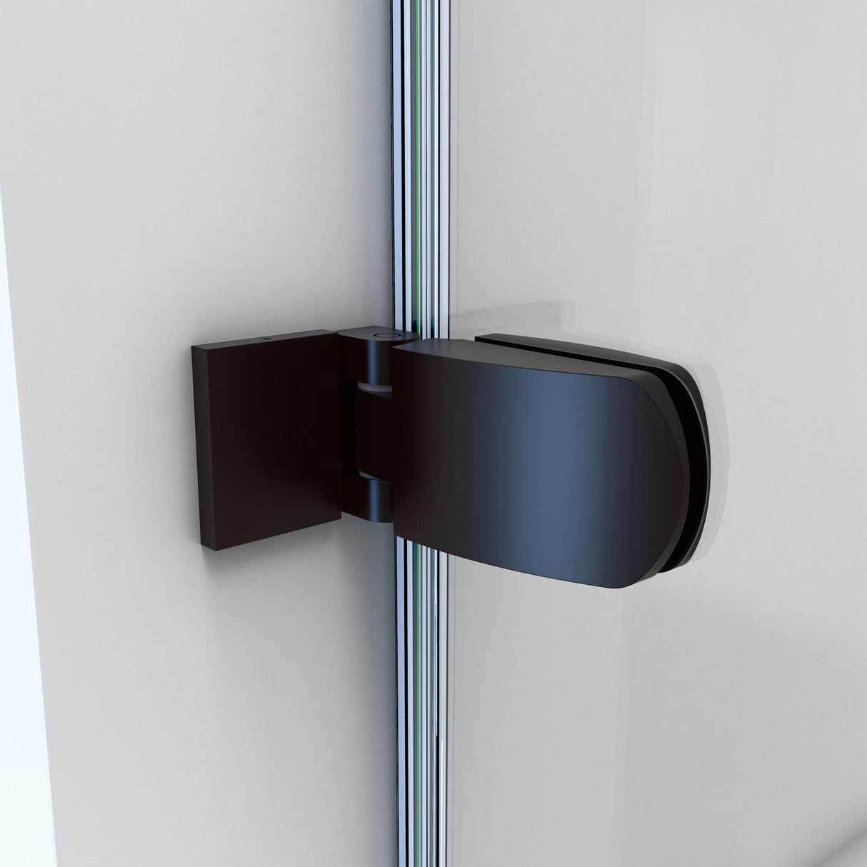 DreamLine Aqua Uno 56-60 in. W x 30 in. D x 58 in. H Frameless Hinged Tub Door with Return Panel in Oil Rubbed Bronze