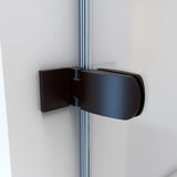 DreamLine Aqua Uno 56-60 in. W x 30 in. D x 58 in. H Frameless Hinged Tub Door with Return Panel in Oil Rubbed Bronze