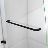 DreamLine Aqua Uno 34 in. W x 58 in. H Frameless Hinged Tub Door in Satin Black
