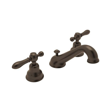 Arcana™ Widespread Lavatory Faucet With C-Spout Tuscan Brass PoshHaus