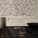 Arctic storm 12X12 honed marble mesh mounted mosaic tile SMOT-AS-10MM product shot multiple tiles angle view