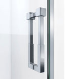 DreamLine Ascend 34-35 in. W x 72 in. H Frameless Pivot Shower Door in Brushed Nickel