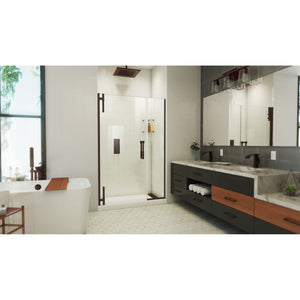 DreamLine Ascend 48 1/2-49 1/2 in. W x 72 in. H Frameless Pivot Shower Door in Oil Rubbed Bronze