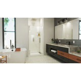 DreamLine Ascend 40 1/2-41 1/2 in. W x 72 in. H Frameless Pivot Shower Door in Brushed Nickel