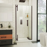 DreamLine Ascend 36-37 in. W x 72 in. H Frameless Pivot Shower Door in Oil Rubbed Bronze