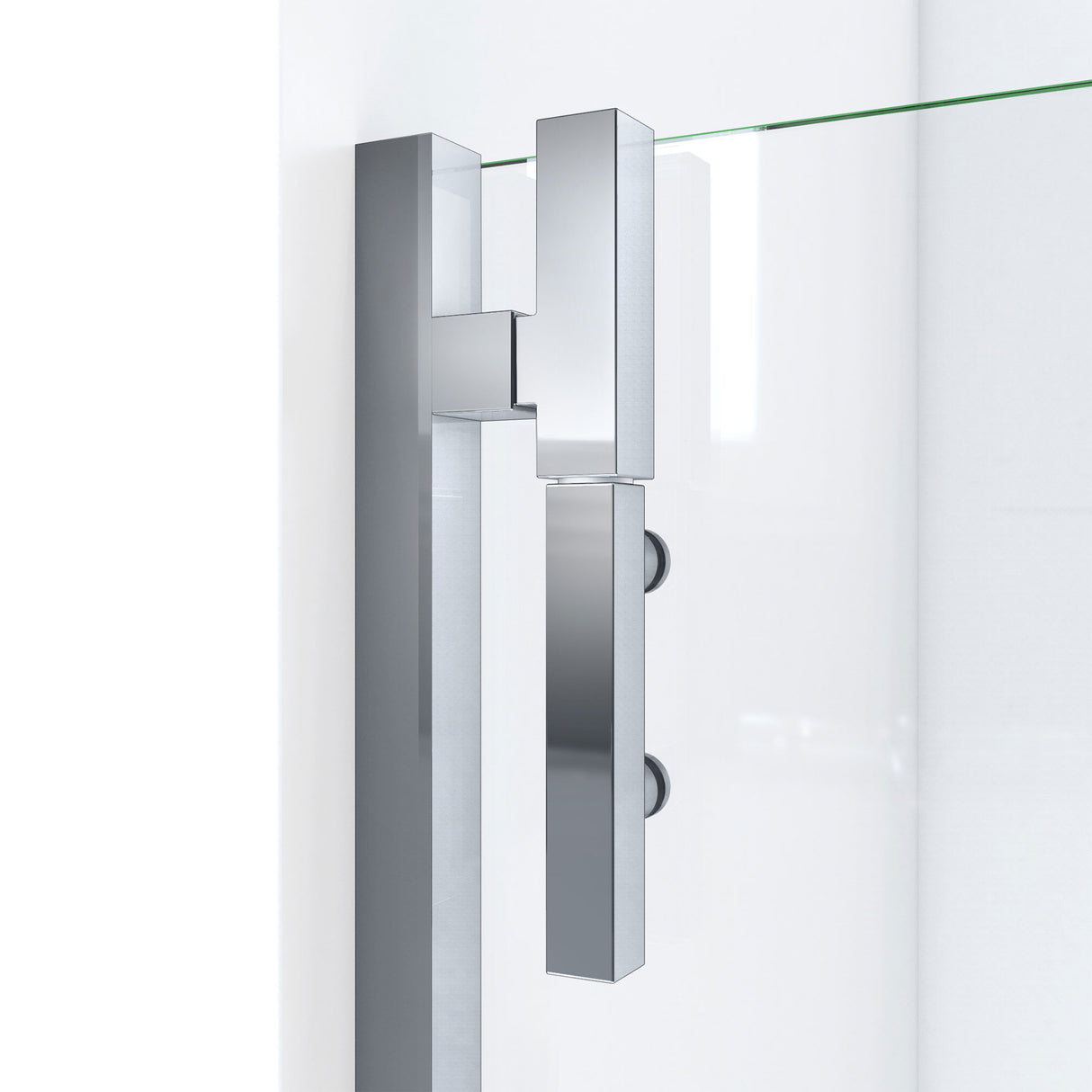 DreamLine Ascend 52 1/2-53 1/2 in. W x 72 in. H Frameless Pivot Shower Door in Brushed Nickel