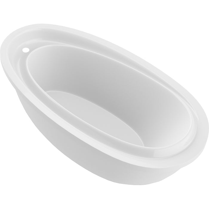 New England Home Goods Dublin 38 x 71 Oval Freestanding Soaker Bathtub