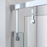 DreamLine Avenue 56-60 in. W x 79 in. H Semi-Frameless Sliding Shower Door in Brushed Nickel