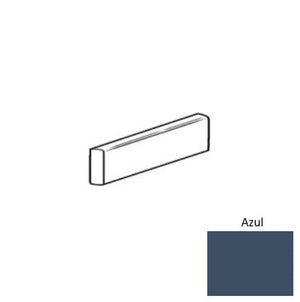Roca Tile Usa Inc Elegant Ideas 2X10 Bullnose Block Azul Glossy Ceramic Trim - Grne0Bo5S1