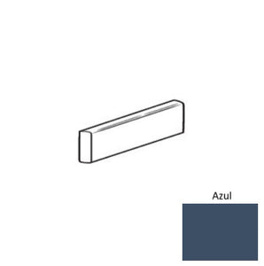 Roca Tile Usa Inc Elegant Ideas 2X10 Bullnose Block Azul Glossy Ceramic Trim - Grne0Bo5S1