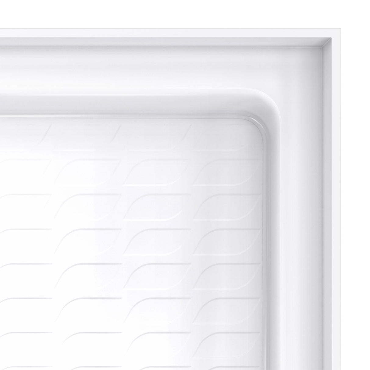 DreamLine DreamStone 37 in. D x 38 in. W x 3 3/4 in. H Center Drain Single Threshold Shower Base in White