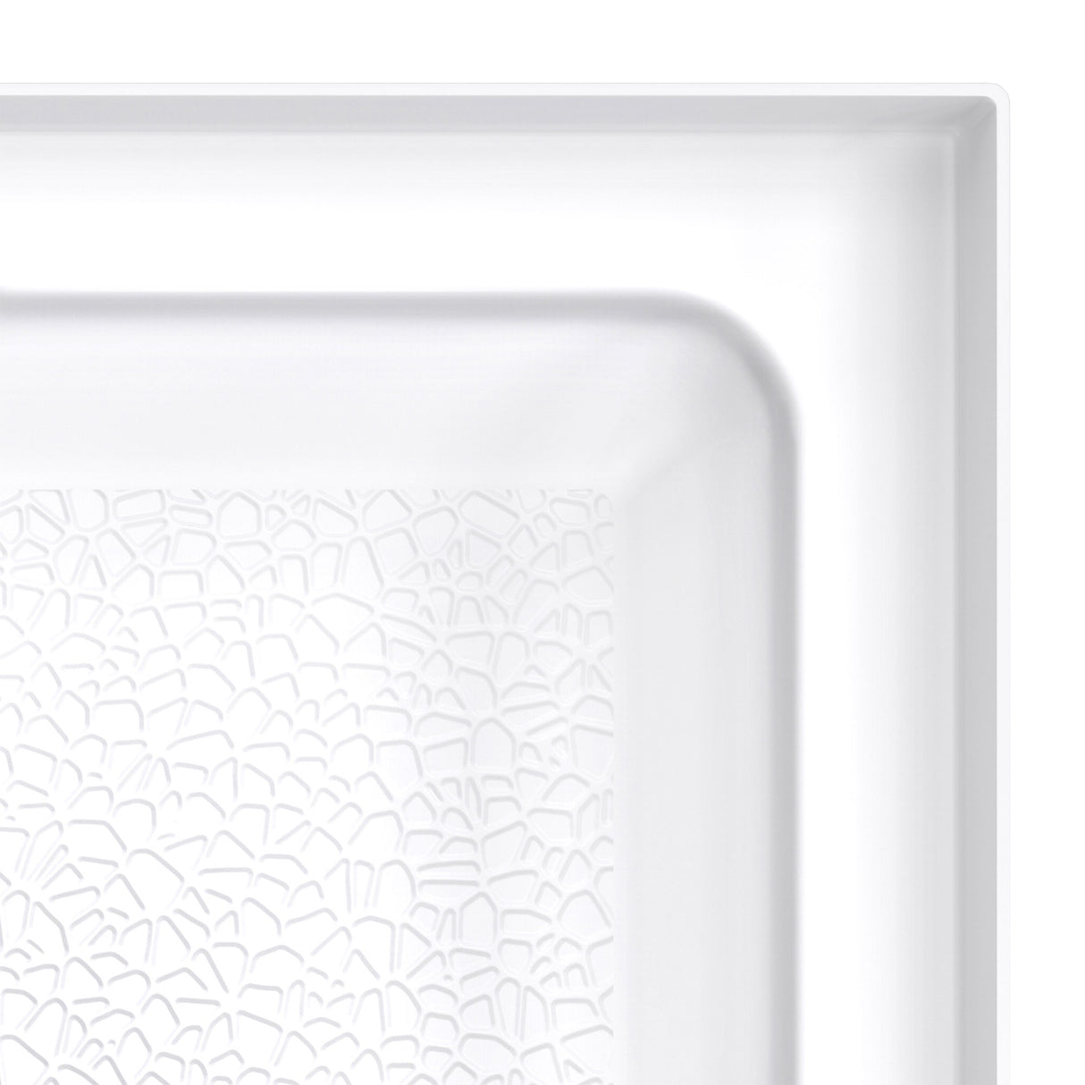 DreamLine DreamStone 34 in. D x 42 in. W Base and Wall Kit in White Traditional Subway Pattern