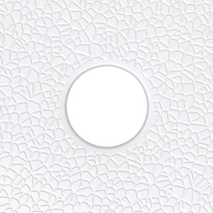 DreamLine DreamStone 42 in. D x 42 in. W Base and Wall Kit in White Modern Subway Pattern