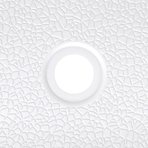 DreamLine DreamStone 34 in. D x 48 in. W Base and Wall Kit in White Traditional Subway Pattern