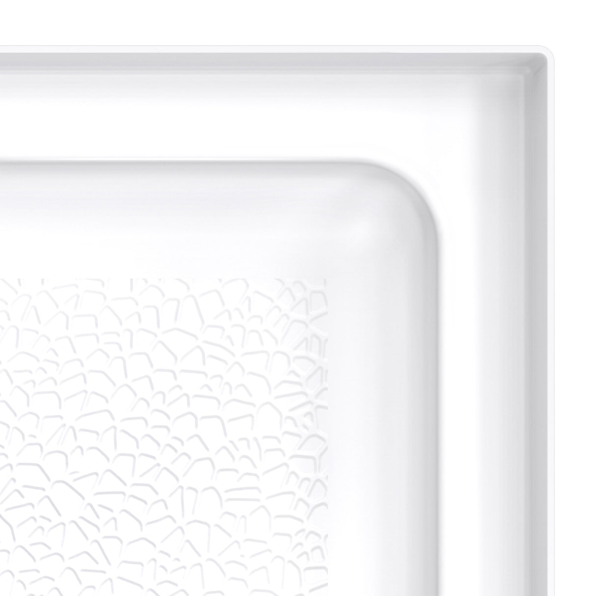 DreamLine DreamStone 32 in. D x 60 in. W Base and Wall Kit in White Modern Subway Pattern