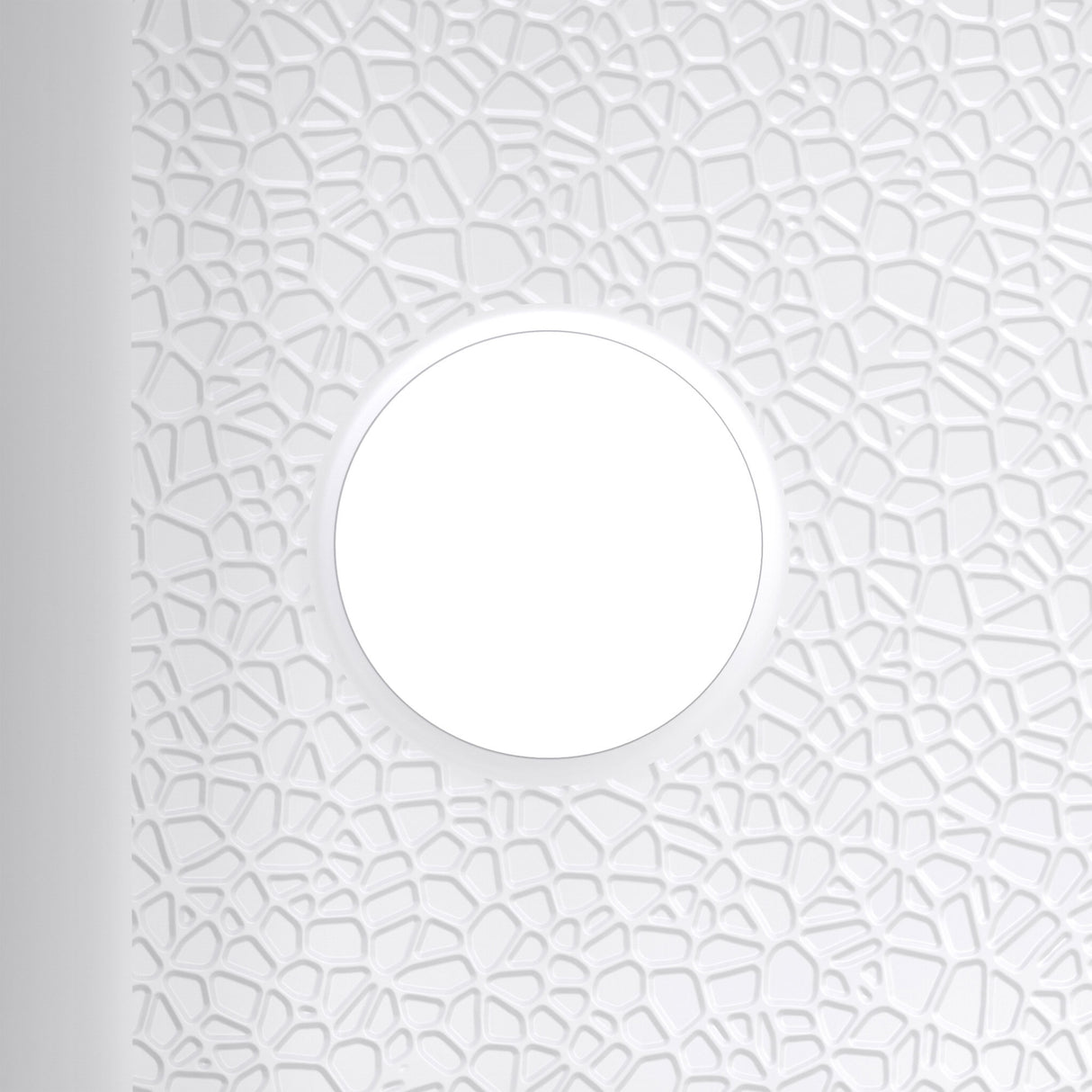 DreamLine DreamStone 32 in. D x 60 in. W Base and Wall Kit in White Modern Subway Pattern