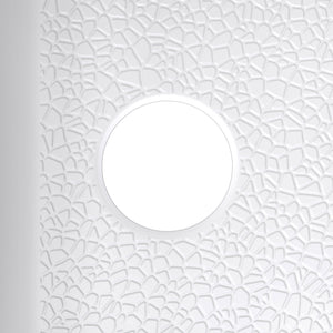 DreamLine DreamStone 32 in. D x 60 in. W Base and Wall Kit in White Modern Subway Pattern