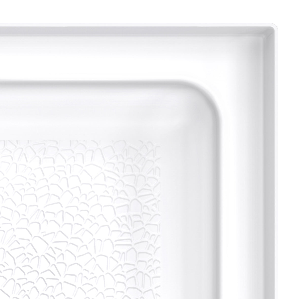 DreamLine DreamStone 34 in. D x 60 in. W Base and Wall Kit in White Traditional Subway Pattern