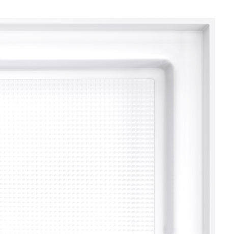 DreamLine DreamStone 42 in. D x 60 in. W x 4 in. H Center Drain Single Threshold Shower Base in White