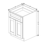 Mahogany 24" Base Cabinet with 1 Drawer and 2 Doors - J&K Cabinetry