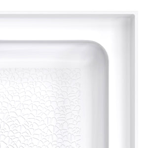 DreamLine DreamStone 36 in. D x 36 in. W Base and Wall Kit in White Modern Subway Pattern