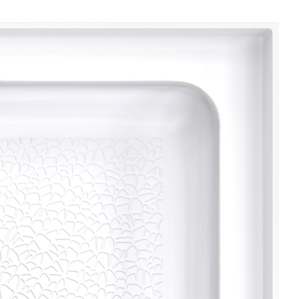 DreamLine DreamStone 36 in. D x 36 in. W Base and Wall Kit in White Traditional Subway Pattern