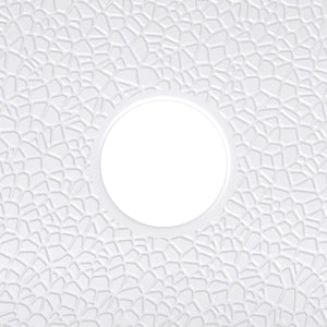 DreamLine DreamStone 36 in. D x 36 in. W Base and Wall Kit in White Modern Subway Pattern