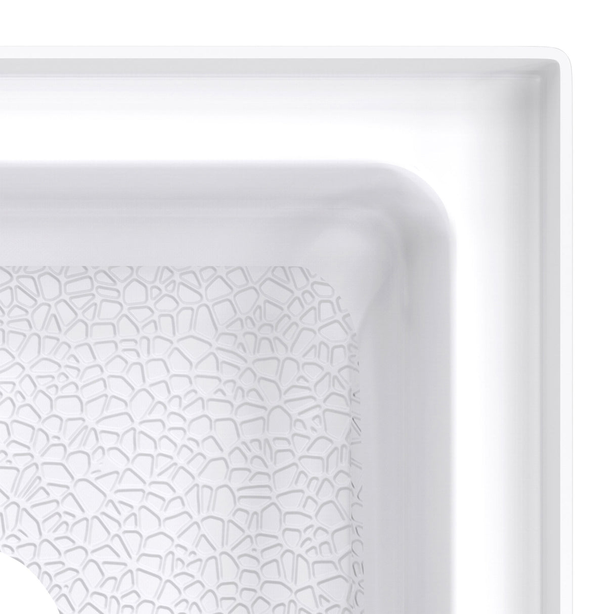 DreamLine DreamStone 36 in. D x 36 in. W Base and Wall Kit in White Traditional Subway Pattern