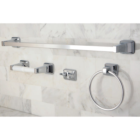 Americana BA0104C 4-Piece Bathroom Hardware Set, Polished Chrome