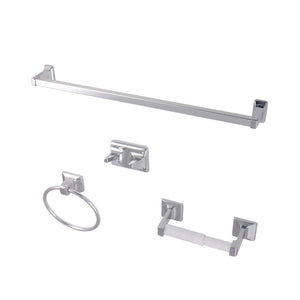 Americana BA0104C 4-Piece Bathroom Hardware Set, Polished Chrome